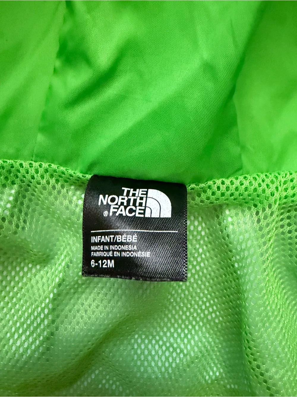The North Face Royal Blue Hooded Jacket with Green Camo Panels